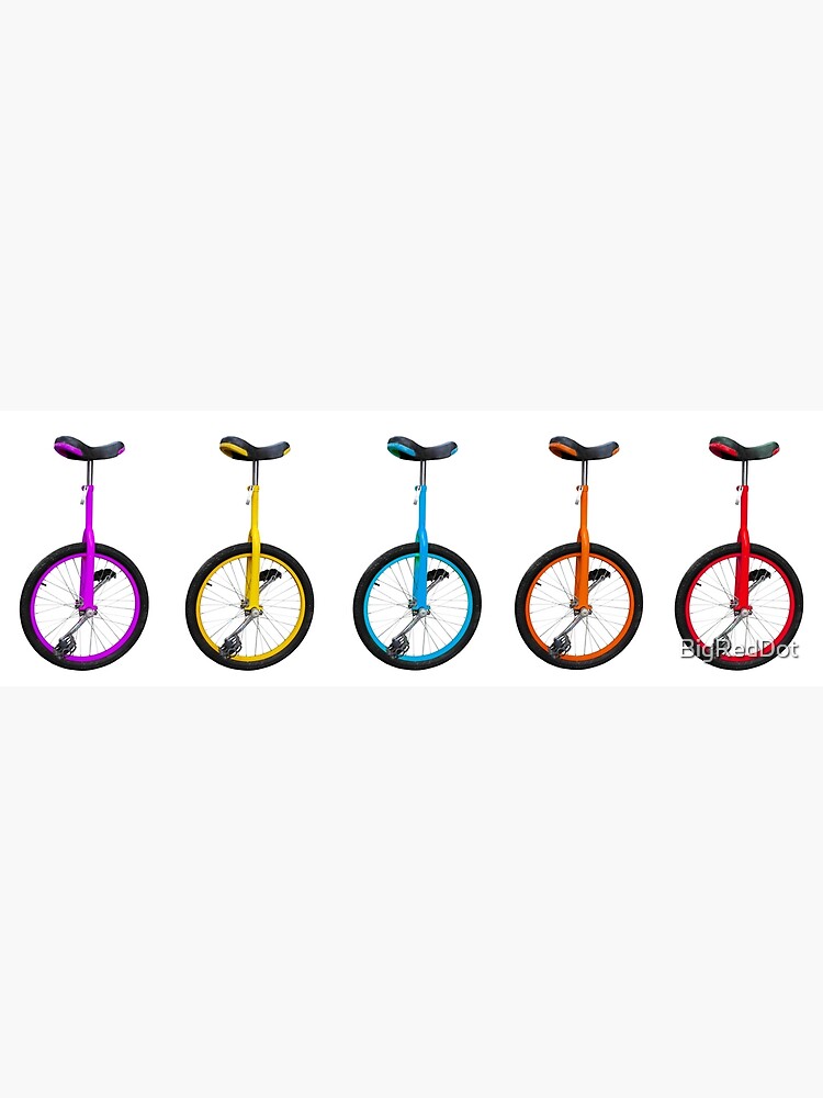 "Unicycles" Poster for Sale by BigRedDot Redbubble