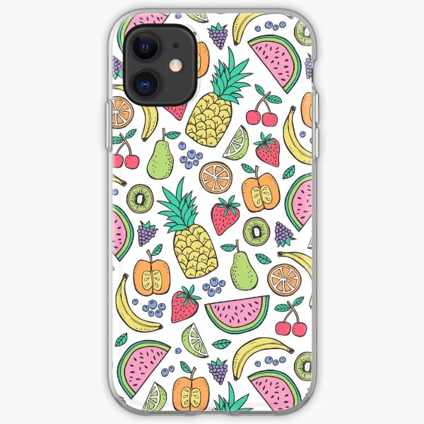 Fruit on White iPhone Soft Case