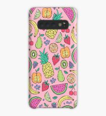 Funda/vinilo para Samsung Galaxy Fruta en rosa