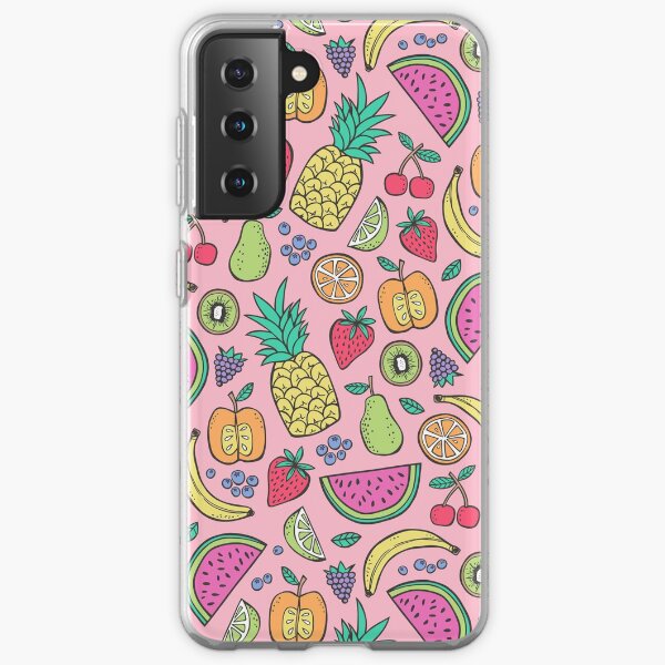 Fruit on Pink Samsung Galaxy Soft Case