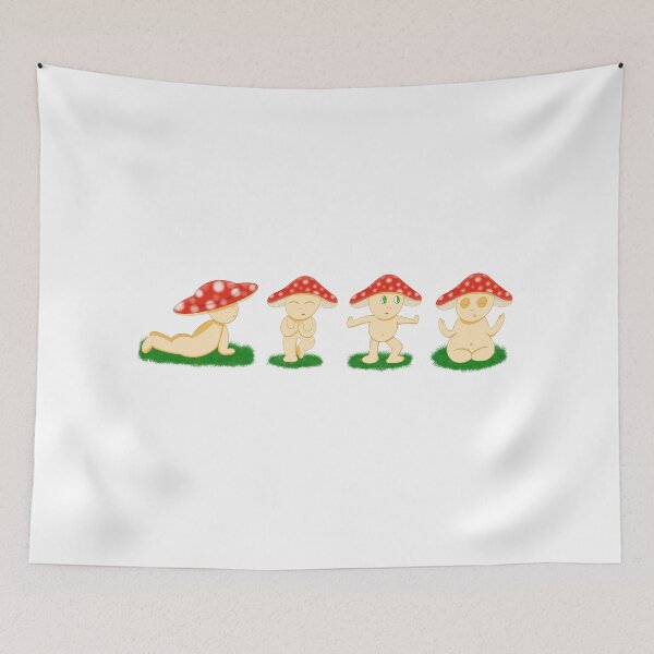 Item preview, Yoga Mushroom  designed and sold by Redheadshiitake.