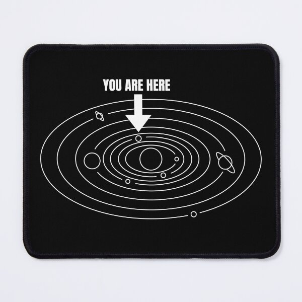 Item preview, You are here | Earth - Solar system (WHITE DESIGN) designed and sold by EleannaInSpace.