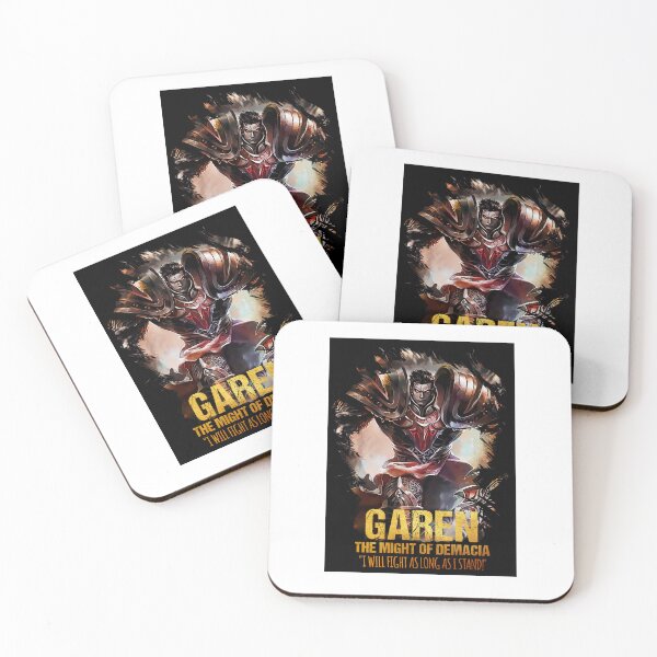 Item preview, League of L E G E N D S Garen The Might of Demacia Retro Graphic WHITE designed and sold by voskosdorgba3.