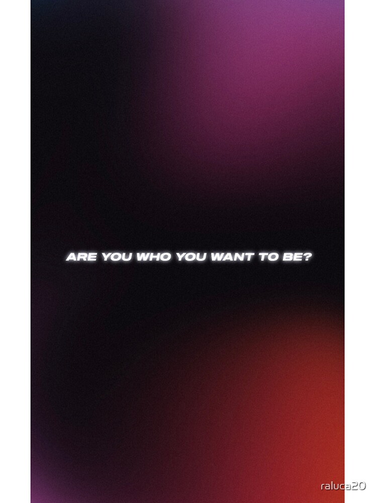 Thumbnail 4 of 4, iPhone Case, Are you who you want to be? designed and sold by raluca20.