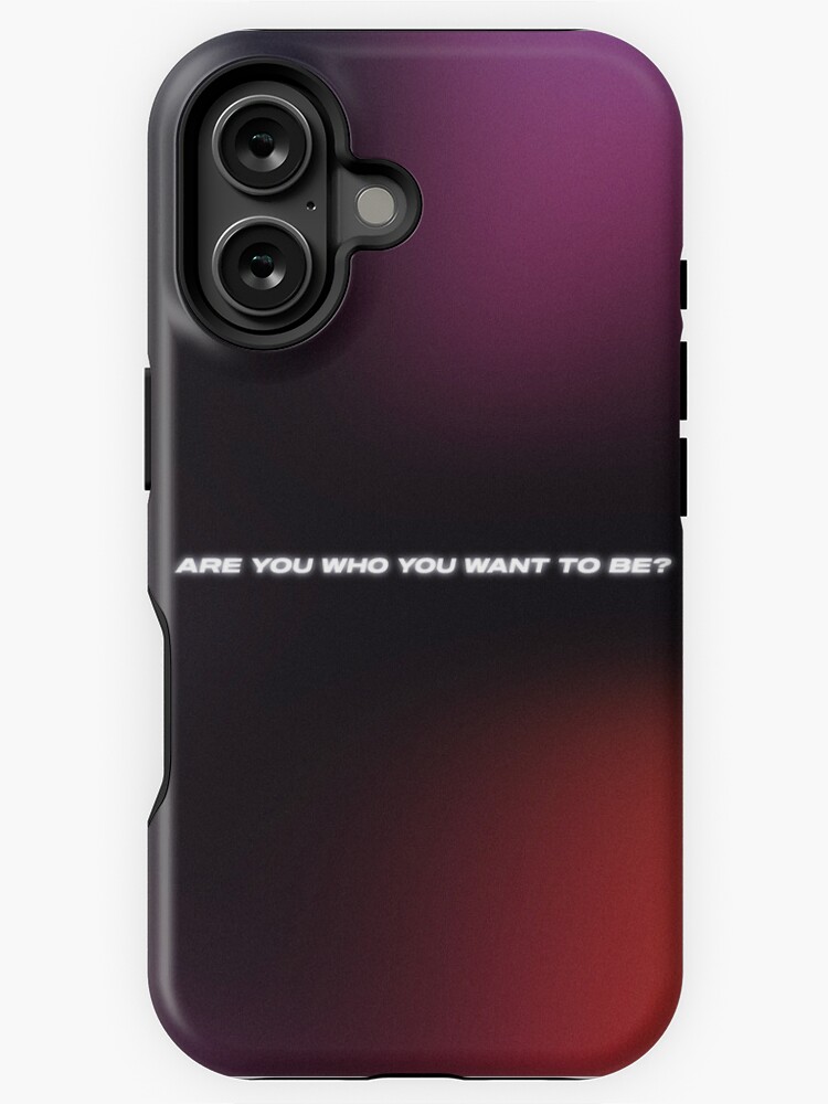 Thumbnail 1 of 4, iPhone Case, Are you who you want to be? designed and sold by raluca20.