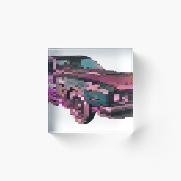 Item preview, Clementine's Muscle Car | TWDG: Season 4 (pixelated variant, pink) designed and sold by VoltageStone.