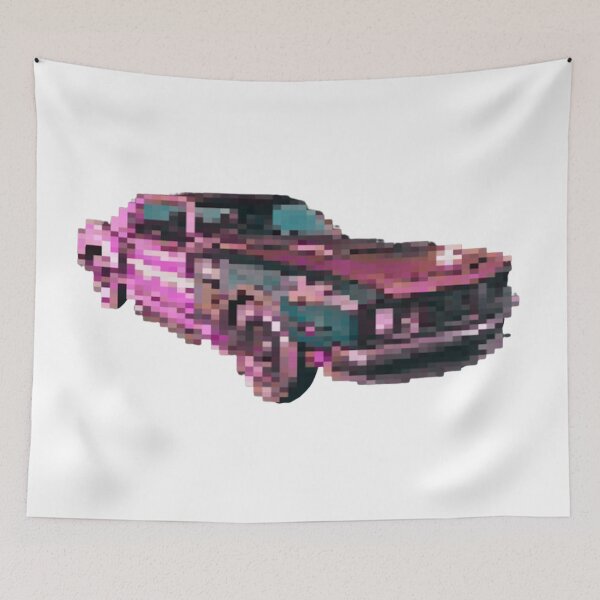 Item preview, Clementine's Muscle Car | TWDG: Season 4 (pixelated variant, pink) designed and sold by VoltageStone.