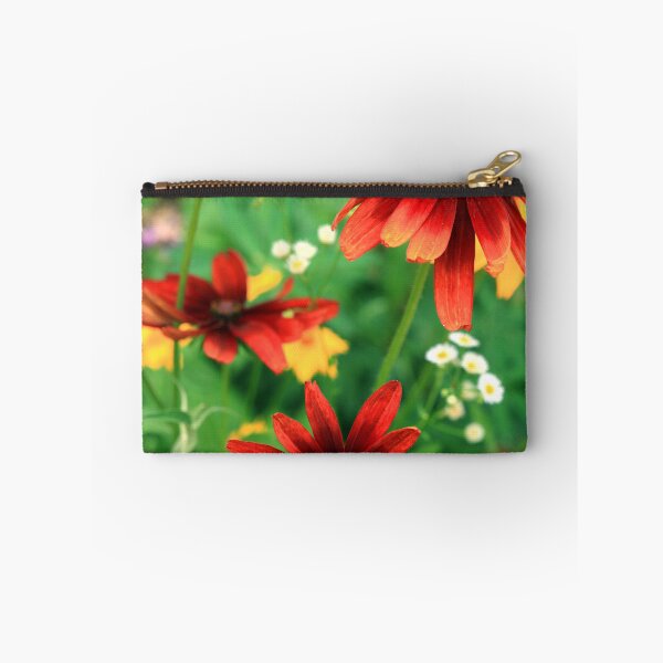 Item preview, Red summer flowers on green background designed and sold by olena2552.