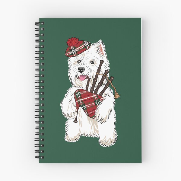 Item preview, Westie playing a bagpipe designed and sold by Michelle Phong.