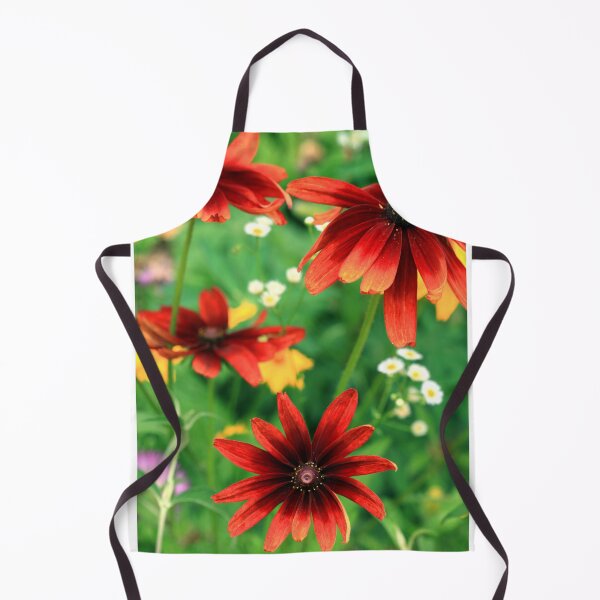 Item preview, Red summer flowers on green background designed and sold by olena2552.