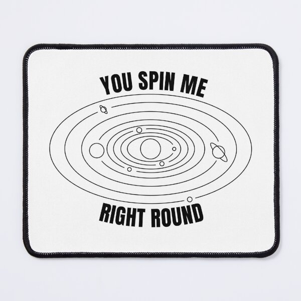 Item preview, You spin me right round | Solar system (BLACK DESIGN) designed and sold by EleannaInSpace.