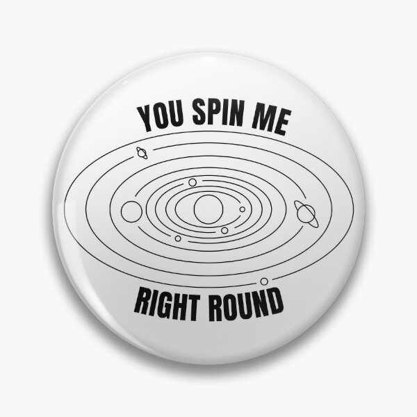Item preview, You spin me right round | Solar system (BLACK DESIGN) designed and sold by EleannaInSpace.