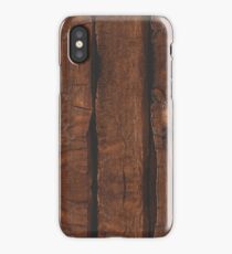 Rustic brown old wood iPhone Case