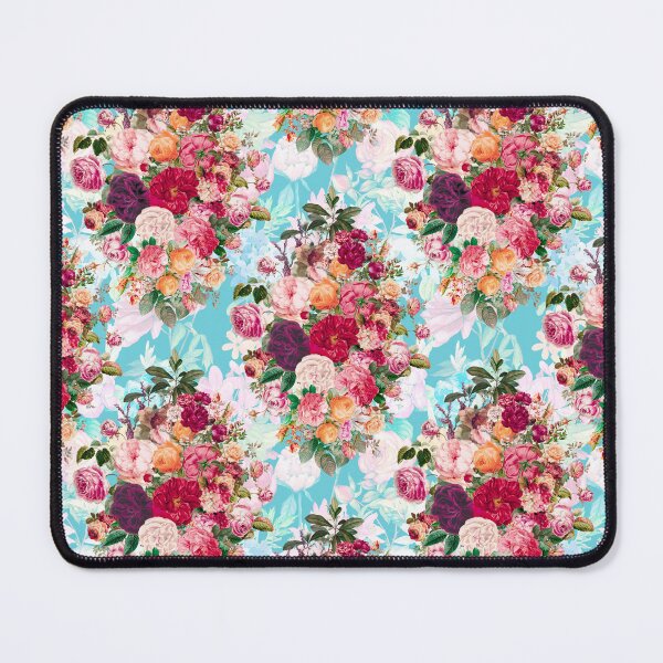 Item preview, Flowers in a diamond floral pattern, decorative pattern, modern design, flowers repeat pattern, baby blue floral designed and sold by ZeinabTaha.