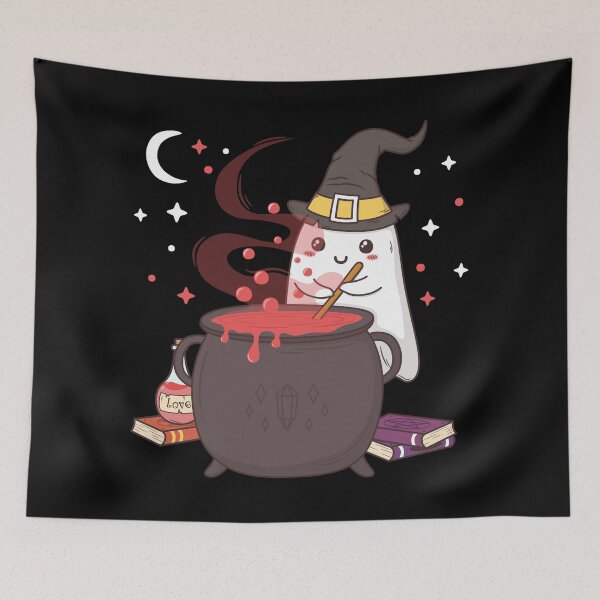Item preview, A Cute Witchy Ghost Making A Potion designed and sold by ttttee.