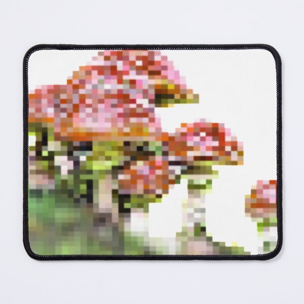 Item preview, some pixelated mushrooms on a hill | common variant designed and sold by VoltageStone.