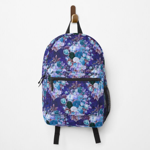 Item preview, Flowers in a diamond floral pattern, decorative pattern, modern design, flowers repeat pattern, vibrant blue floral designed and sold by ZeinabTaha.