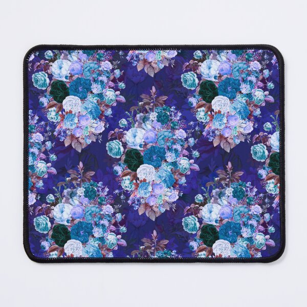 Item preview, Flowers in a diamond floral pattern, decorative pattern, modern design, flowers repeat pattern, vibrant blue floral designed and sold by ZeinabTaha.