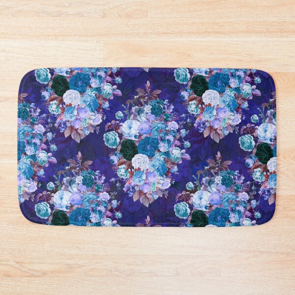 Item preview, Flowers in a diamond floral pattern, decorative pattern, modern design, flowers repeat pattern, vibrant blue floral   designed and sold by ZeinabTaha.