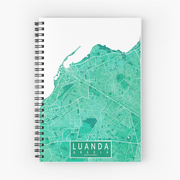 Item preview, Luanda City Map of Angola - Watercolor designed and sold by deMAP.