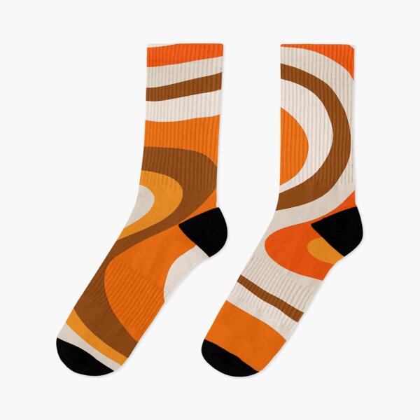 Item preview, Trippy Dream Wave Machine Abstract Retro Swirl Pattern 70s Brown Orange Beige designed and sold by kierkegaard.