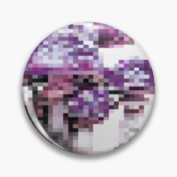 Item preview, some pixelated mushrooms on a hill | (muted) purple variant designed and sold by VoltageStone.