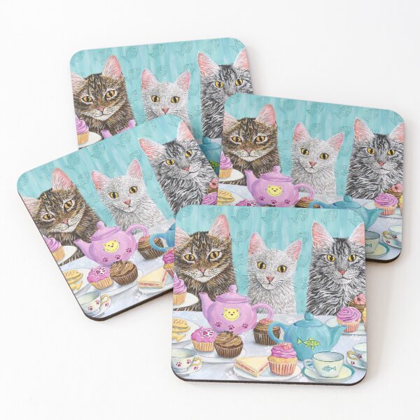 Item preview, The Cats Tea Party designed and sold by Moorcatstudio.