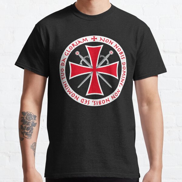 Templar Cross Non Nobis Domine Crusader Knight's Cross Knight Classic T-Shirt