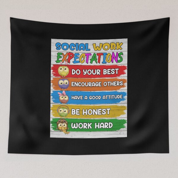 Item preview, Social Work Expectations Classroom Rulers designed and sold by khoucuetos.