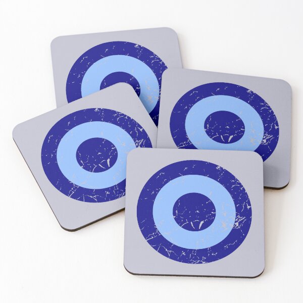 Item preview, Vintage Sky Blue and Navy Roundel (Opt.1/2) designed and sold by Irish-Nostalgia.