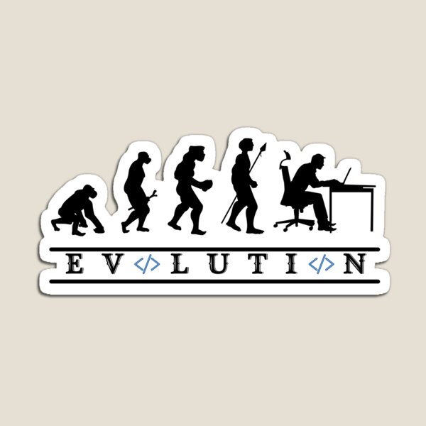 Item preview, Evolution of Computer Programming hilarious coder designed and sold by Click-Like.
