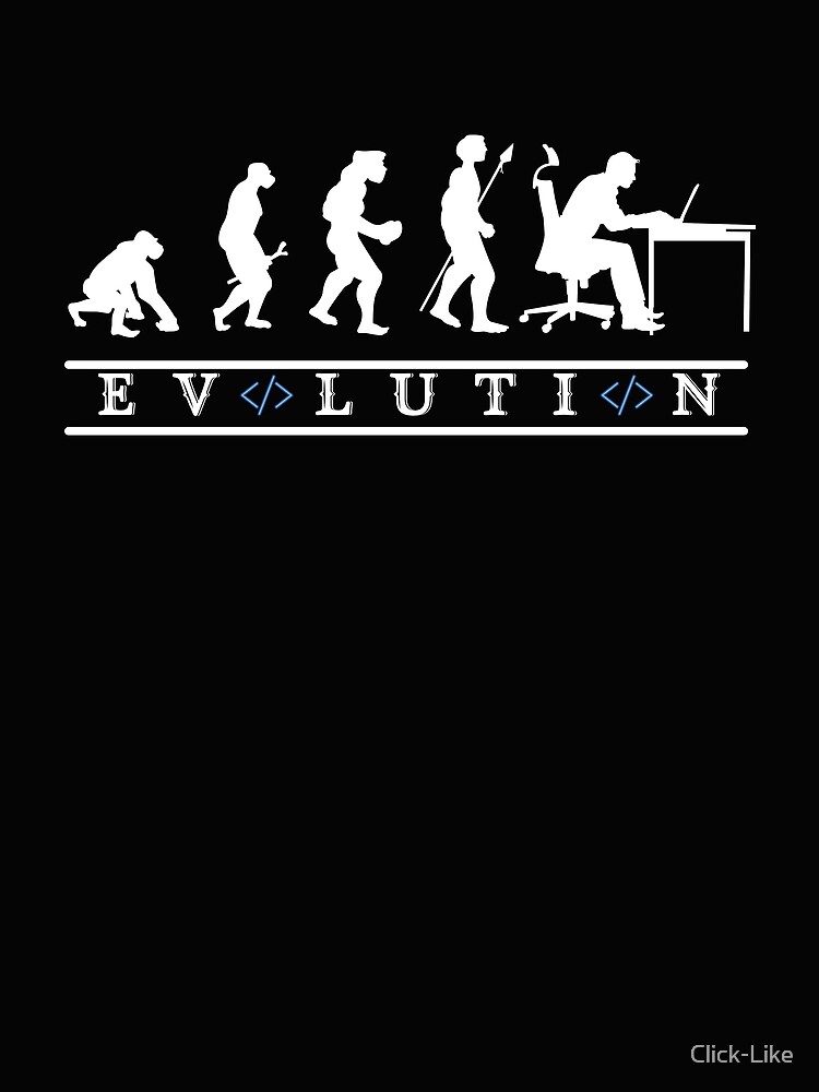 Thumbnail 3 of 3, Scarf, Evolution of Computer Programming hilarious coder designed and sold by Click-Like.