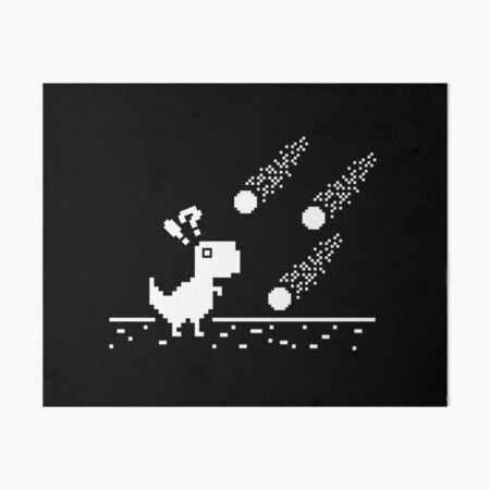 T-rex Run Pixel Art Magnet Offline Dino 8 Bit Chrome 