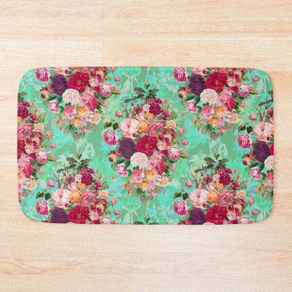 Item preview, Flowers in a diamond floral pattern, decorative pattern, modern design, flowers repeat pattern, green mint floral   designed and sold by ZeinabTaha.