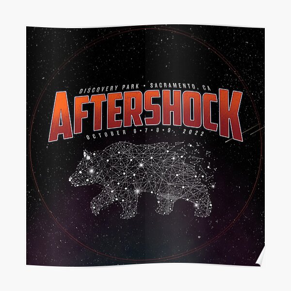 "after> shock > aftershock tour 2022 masokt" Poster for Sale by