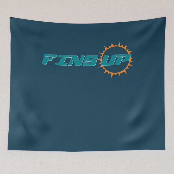 Item preview, Fins up Miami Dolphins American Football Fan Art designed and sold by Arno-Lang.