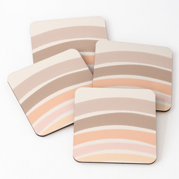Item preview, Neutral Colors Wavy Lines Curvy Stripes Pattern Boho Aesthetic Brown designed and sold by scorpiolane.