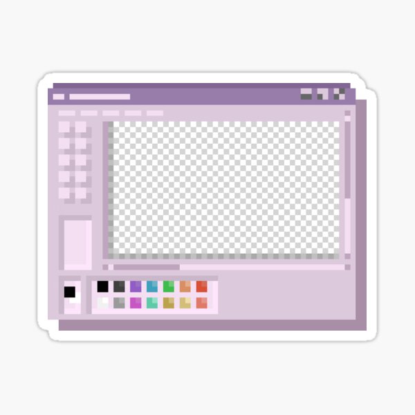 Pixel Computer Window Sticker For Sale By Pixel Chick Redbubble