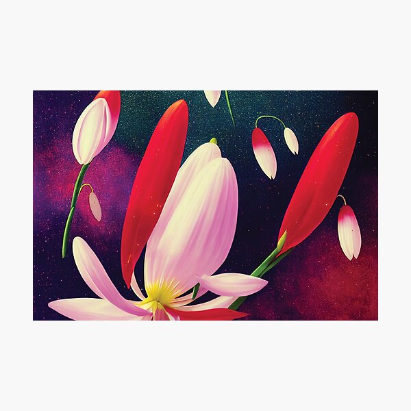 Item preview, Snowdrops in Space - Passion designed and sold by visionaryberry.
