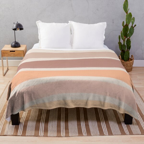 Item preview, Neutral Colors Wavy Lines Curvy Stripes Pattern Boho Aesthetic Cantaloupe designed and sold by scorpiolane.