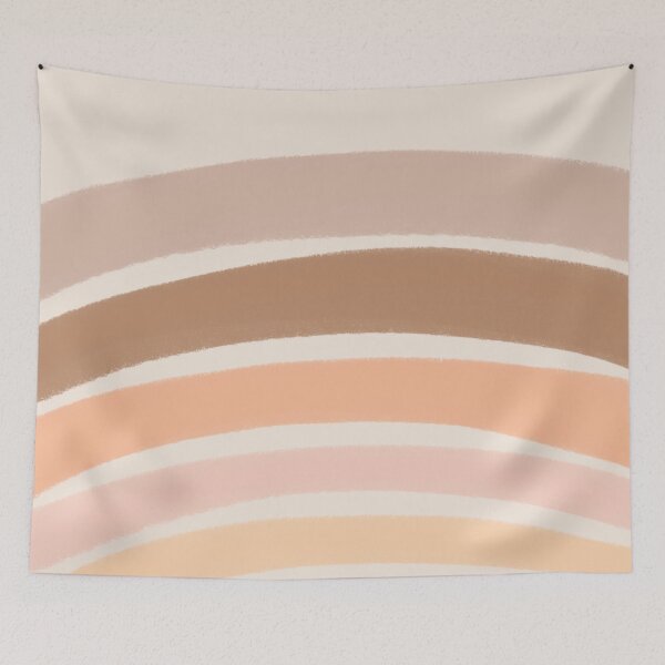Item preview, Neutral Colors Wavy Lines Curvy Stripes Pattern Boho Aesthetic Caramel designed and sold by scorpiolane.
