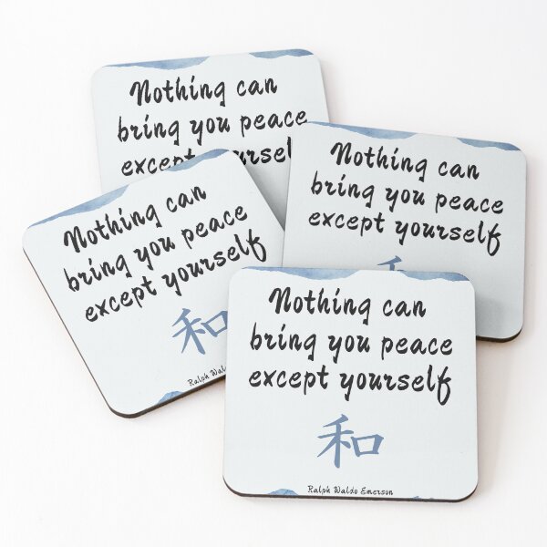 Item preview, Nothing can bring you peace except yourself. Ralph Waldo Emerson designed and sold by LifeWisdom.