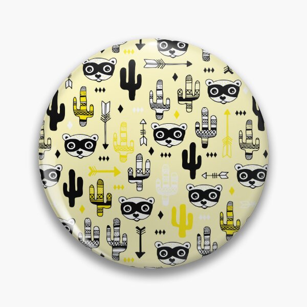 Item preview, Raccoon Bandit Wild West - Yellow designed and sold by Rainbows Galore.