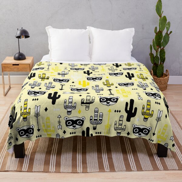 Item preview, Raccoon Bandit Wild West - Yellow designed and sold by Rainbows Galore.