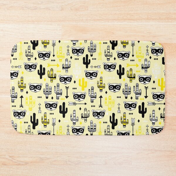 Item preview, Raccoon Bandit Wild West - Yellow designed and sold by Rainbows Galore.