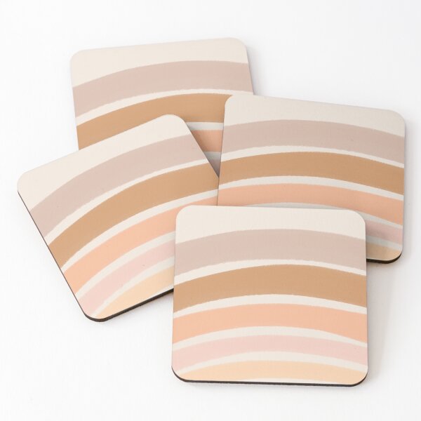 Item preview, Neutral Colors Wavy Lines Curvy Stripes Pattern Boho Aesthetic Orange designed and sold by scorpiolane.