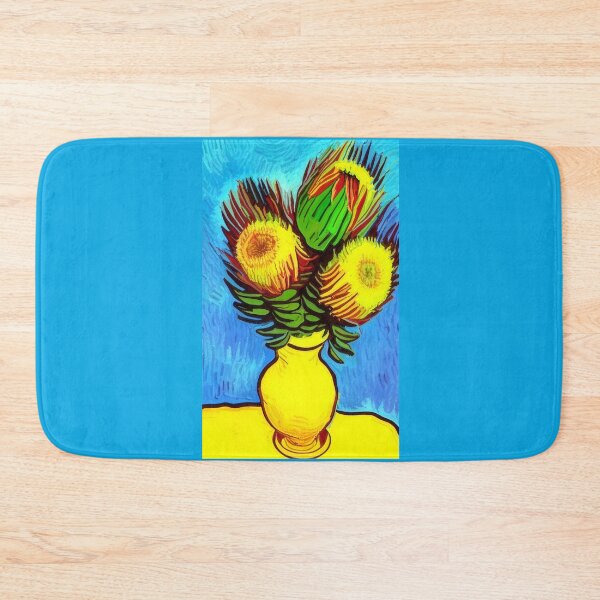 Item preview, Van Gogh protea flowers in a vase (#02) [Create a set!] designed and sold by SolidEarthArt.