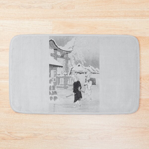 Item preview, 1920’s B/W Ukiyoe | A Traveling Komuso Monk Holding His Shakuhachi Flute | Cool Gift for Artists designed and sold by KonnichiwaStore.