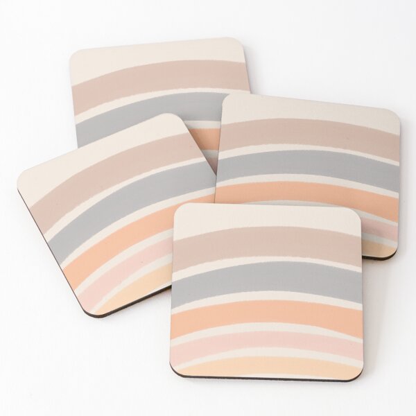 Item preview, Neutral Colors Wavy Lines Curvy Stripes Pattern Boho Aesthetic Gray Taupe designed and sold by scorpiolane.