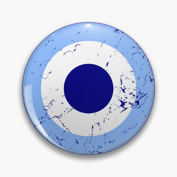 Artikelvorschau, Vintage Sky Blue, White und Navy Roundel (Opt.2/2) entworfen und verkauft von Irish-Nostalgia.